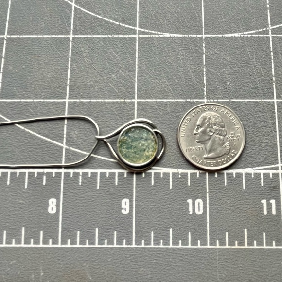 Spira “SA Bruria” Handcrafted Roman Glass & Sterling Pendant Necklace - Picture 7 of 9